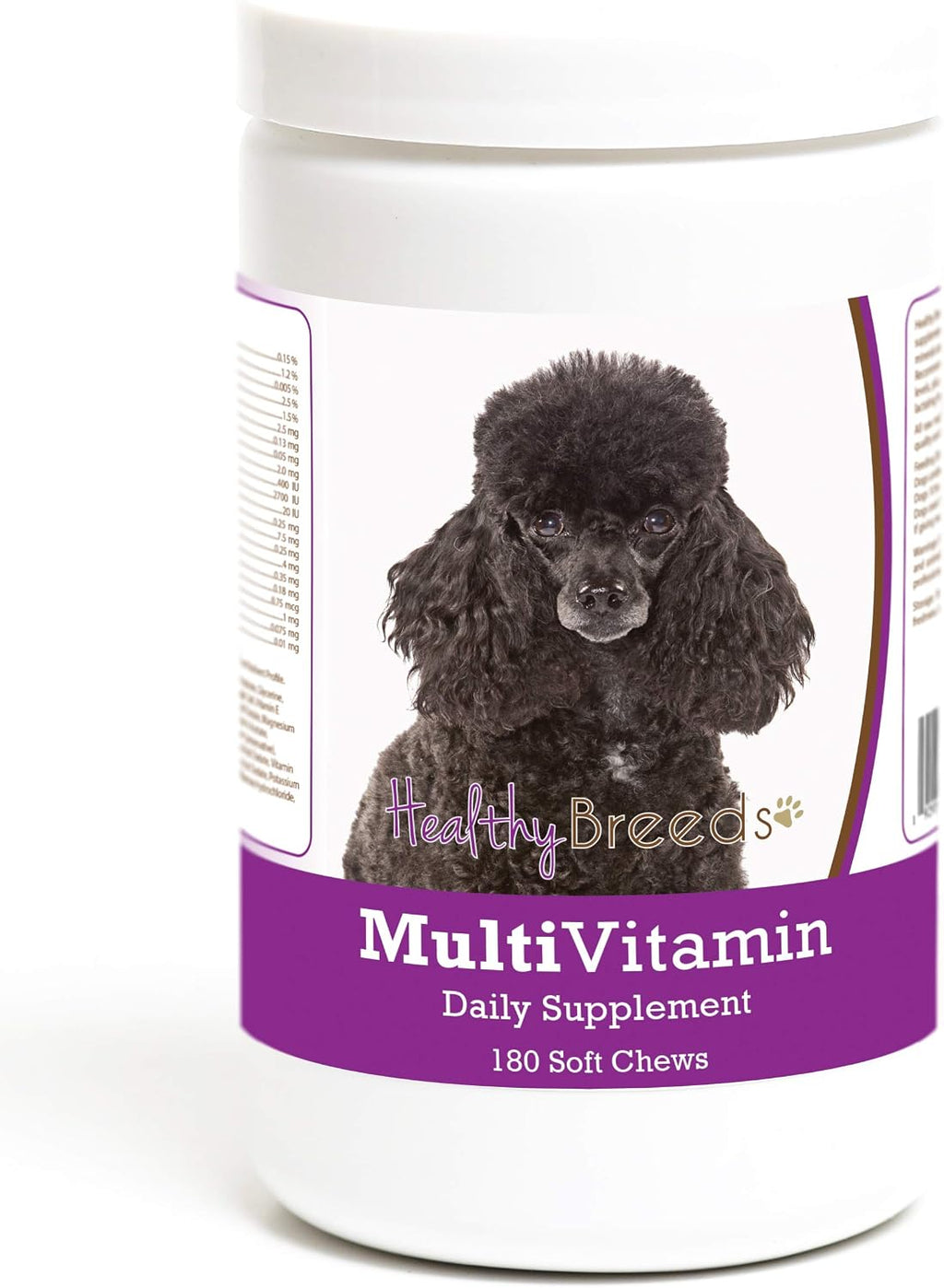 Healthy Breeds Poodle Multivitamin Soft Chew para Perros 180 Unidades