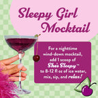 Legendairy Milk She's Sleepy™ – Cherry Limeade – Mezcla nocturna para dormir, sin azúcar, con magnesio y ashwagandha