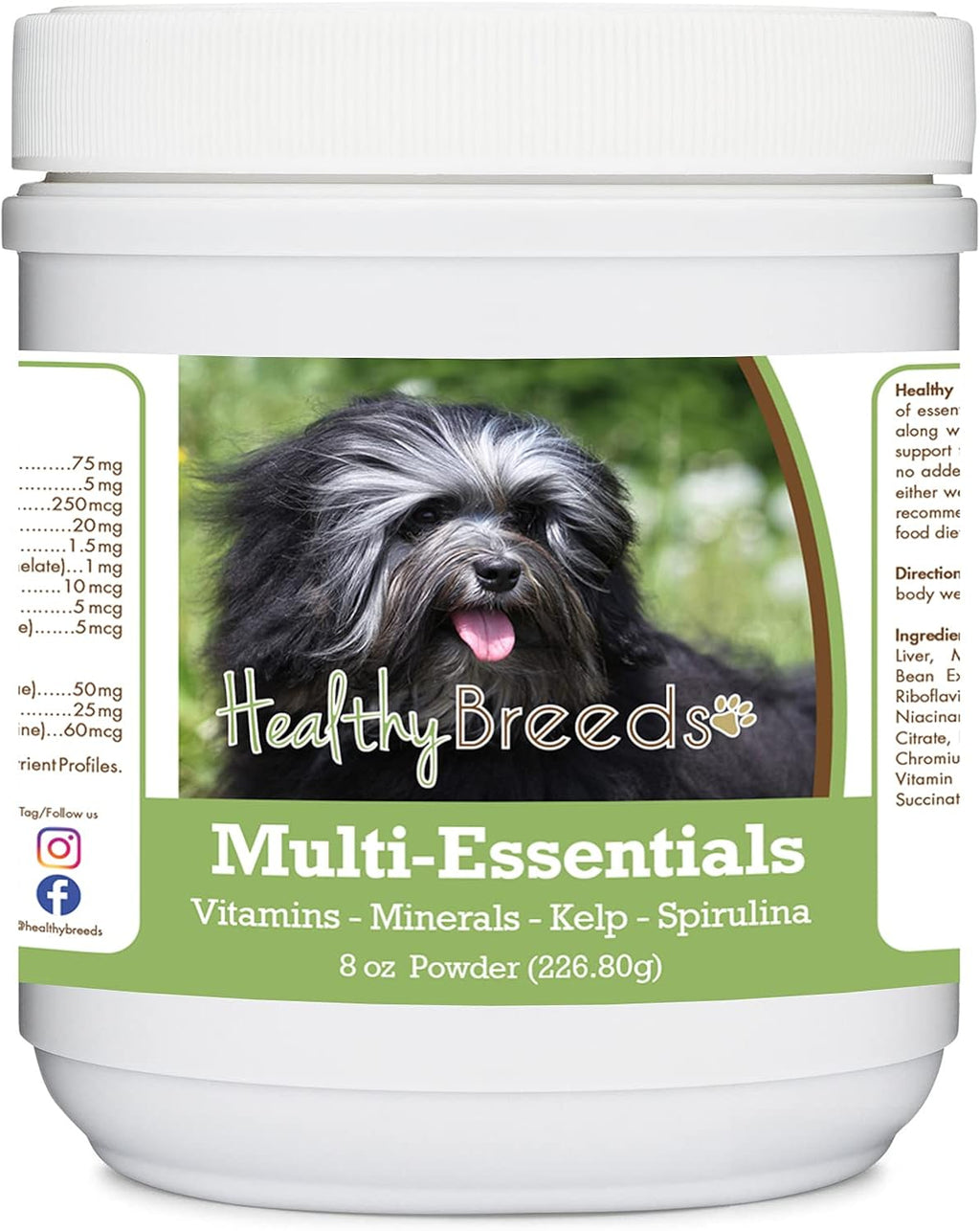 Healthy Breeds Lowchen Multi-Essentials Powder for Dogs - Complemento de Vitaminas, Minerales y Antioxidantes - 226 g