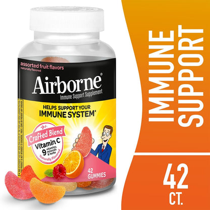 Airborne 750 mg Vitamina C Gomitas para el – La vitamina A contribuye al funcionamiento normal del sistema – Image 2