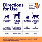 Ganador de peso de alto contenido calórico para perros y gatos - Suplemento multivitamínico en gel con omega-3 y calcio
