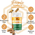 HONEYBEEZONE Cápsulas de Propóleo de Abeja 100% Natural
