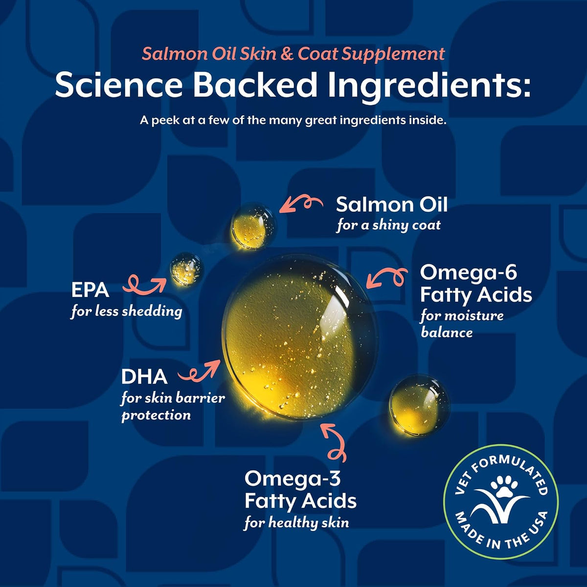 Aceite de Salmón NaturVet para Perros y – Salud cardiovascular: Los omega-3 contribuyen al buen funcionamiento del – Image 5