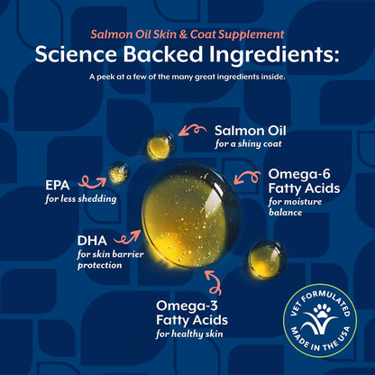 Aceite de Salmón NaturVet para Perros y – Salud cardiovascular: Los omega-3 contribuyen al buen funcionamiento del – Image 5