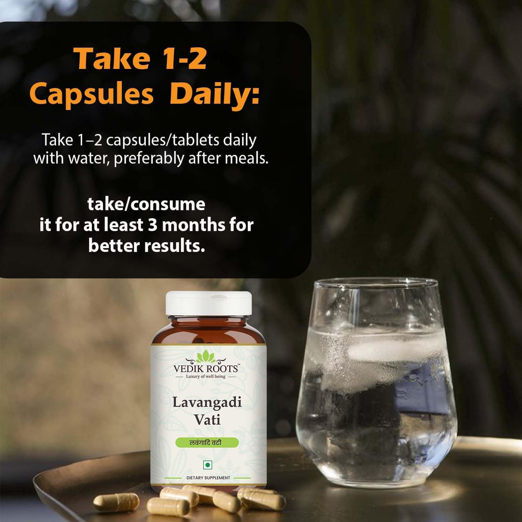 Lavangadi Vati Capsules - 120 Comprimidos (Paquete de 1)
