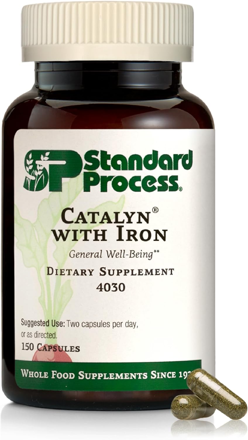 Standard Process Catalyn con Hierro - Apoyo al Metabolismo Energético - 150 Cápsulas