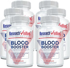 Research Verified Blood Booster - Apoyo Sanguíneo - Espino, Magnesio, Apio en Polvo, BioPerina - 360 Cápsulas - Suministro para 6 Meses