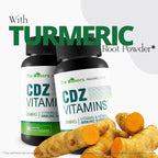 The Makers CDZ Vitamins - Suplemento de Vitamina C, D y Zinc con Hierbas