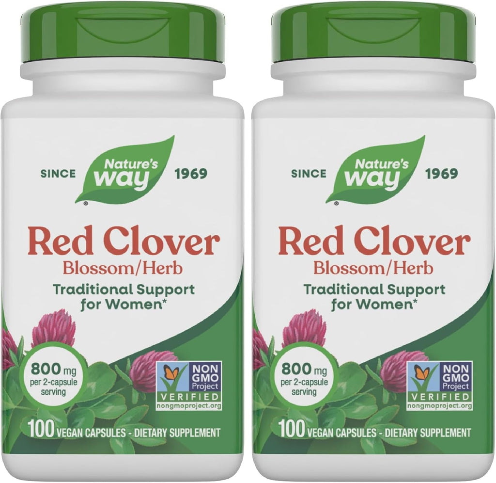 Nature's Way Trébol Rojo 800 mg - 100 Cápsulas Veganas