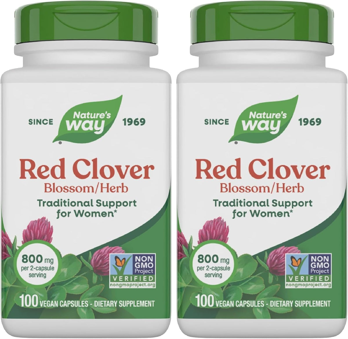 Nature's Way Trébol Rojo 800 mg - 100 Cápsulas Veganas – Image 9