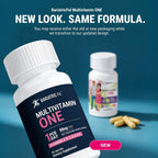 BariatricPal Multivitamin ONE - Multivitamínico bariátrico con hierro (60 mg), 90 cápsulas