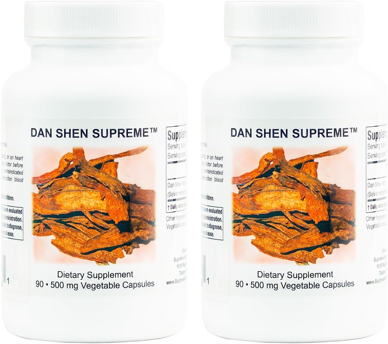 Supreme Nutrition Dan Shen Supreme, 90 Cápsulas Vegetales de Salvia Roja Pura