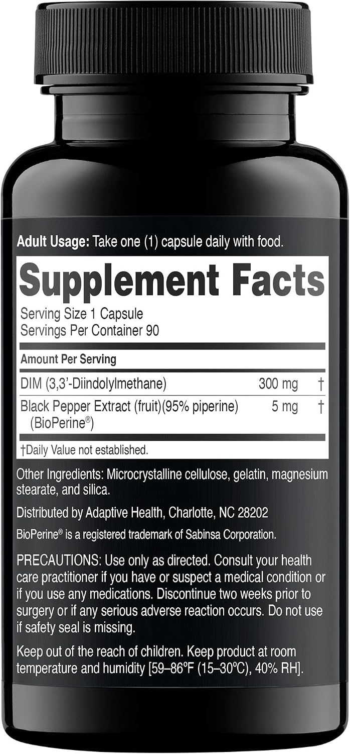 Nugenix Essentials DIM 305 mg con BioPerine – 90 Cápsulas