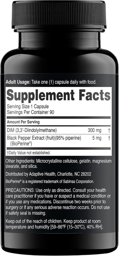Nugenix Essentials DIM 305 mg con BioPerine – 90 Cápsulas – Image 2