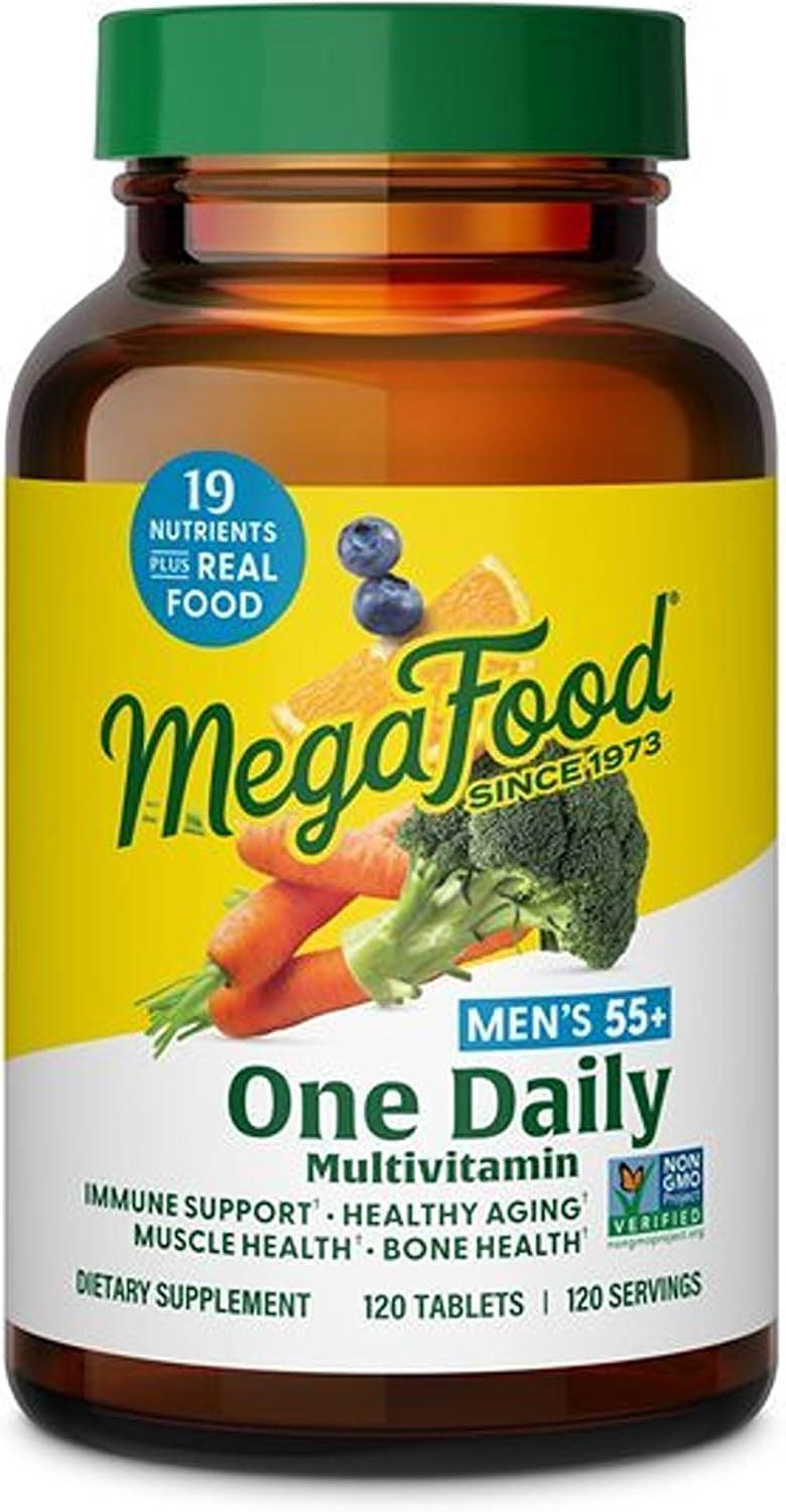 MegaFood Multivitamínico para Hombres 55+ - 120 Comprimidos