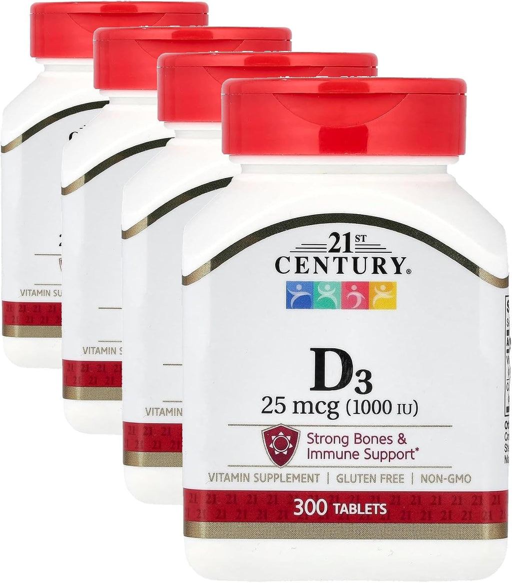 21st Century D 1000 UI Comprimidos, 300 unidades