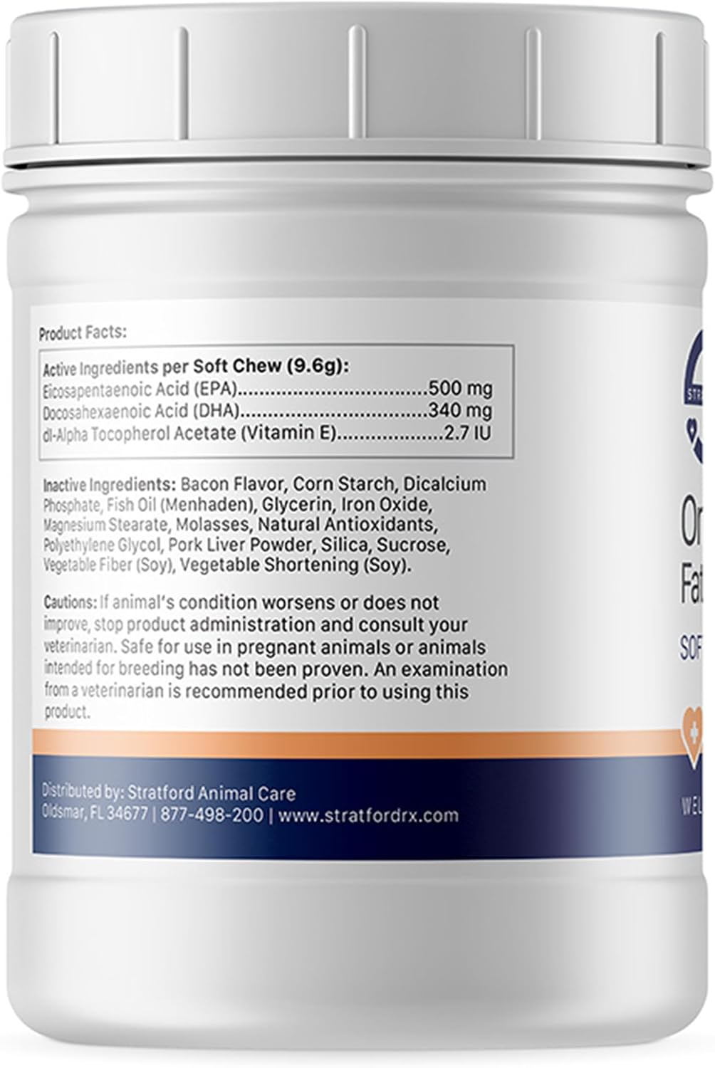 Pharmaceuticals EZ Chew Omega-3 Fatty Acid Soft Chew Max Strength para Perros Grandes y Gigantes - 150 unidades
