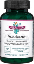 Vitanica VasoBlend, Apoyo Cardiovascular, Vegano, 90 Cápsulas