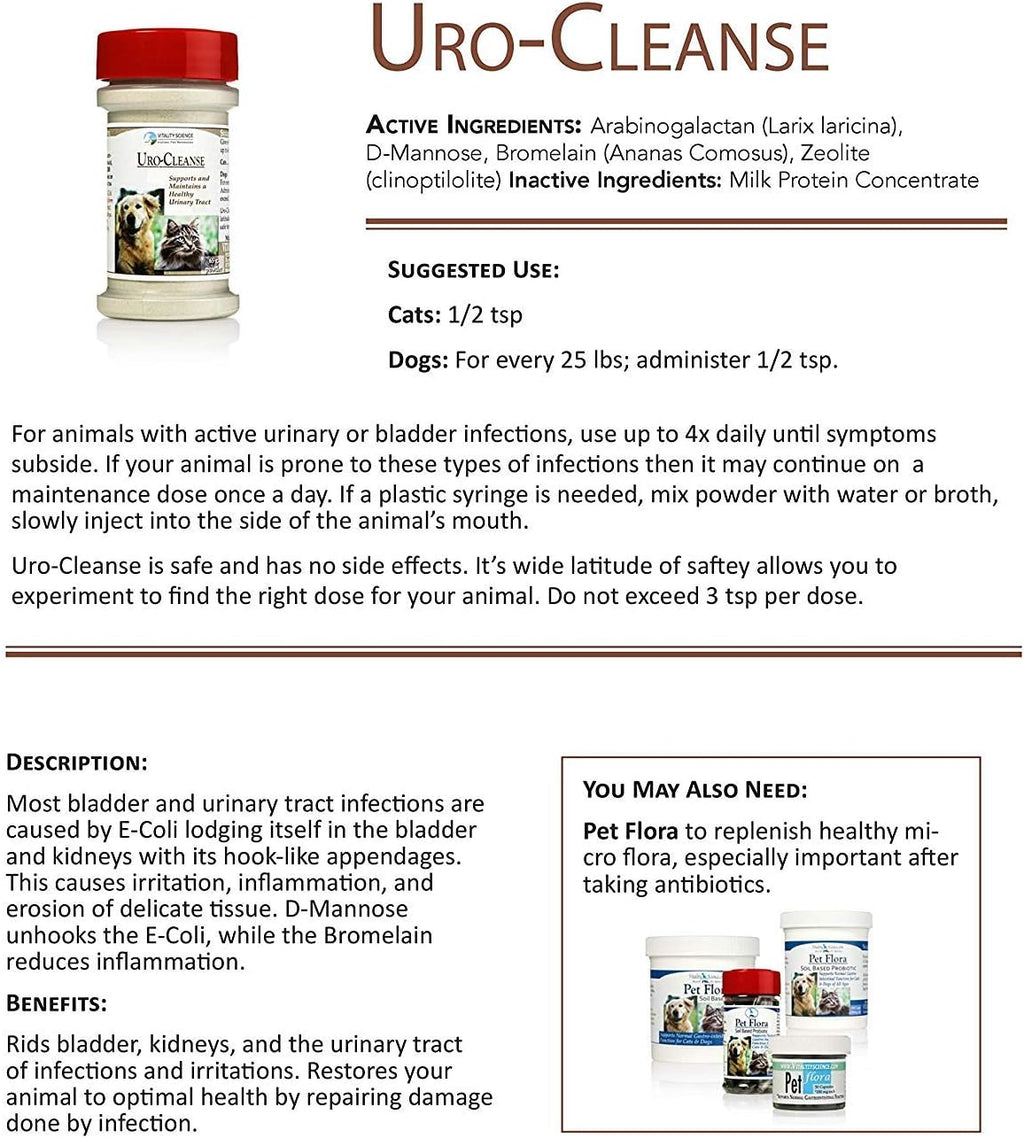 Vitality Science URO-Cleanse for Dogs – Urinary Health Supplement