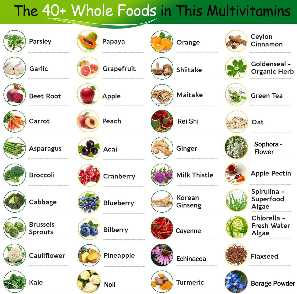 VEGEPOWER Multivitamínico Vegano con Hierro, Metilado, Complejo B, Frutas y Verduras, Enzimas, Omega, Hongos, 90 Comprimidos