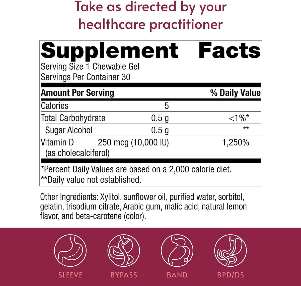Bariatric Advantage Vitamina D3 Geles – El funcionamiento normal de los músculos.* – Image 4