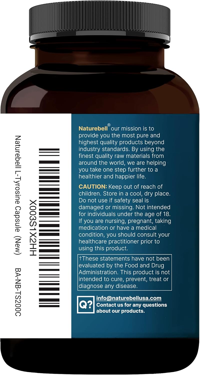 NatureBell L-Tirosina 1500mg - 240 Cápsulas