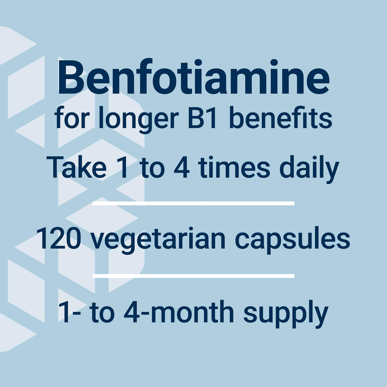 Life Extension Mega Benfotiamine 250 mg, 120 Cápsulas - Vitamina B1 Liposoluble