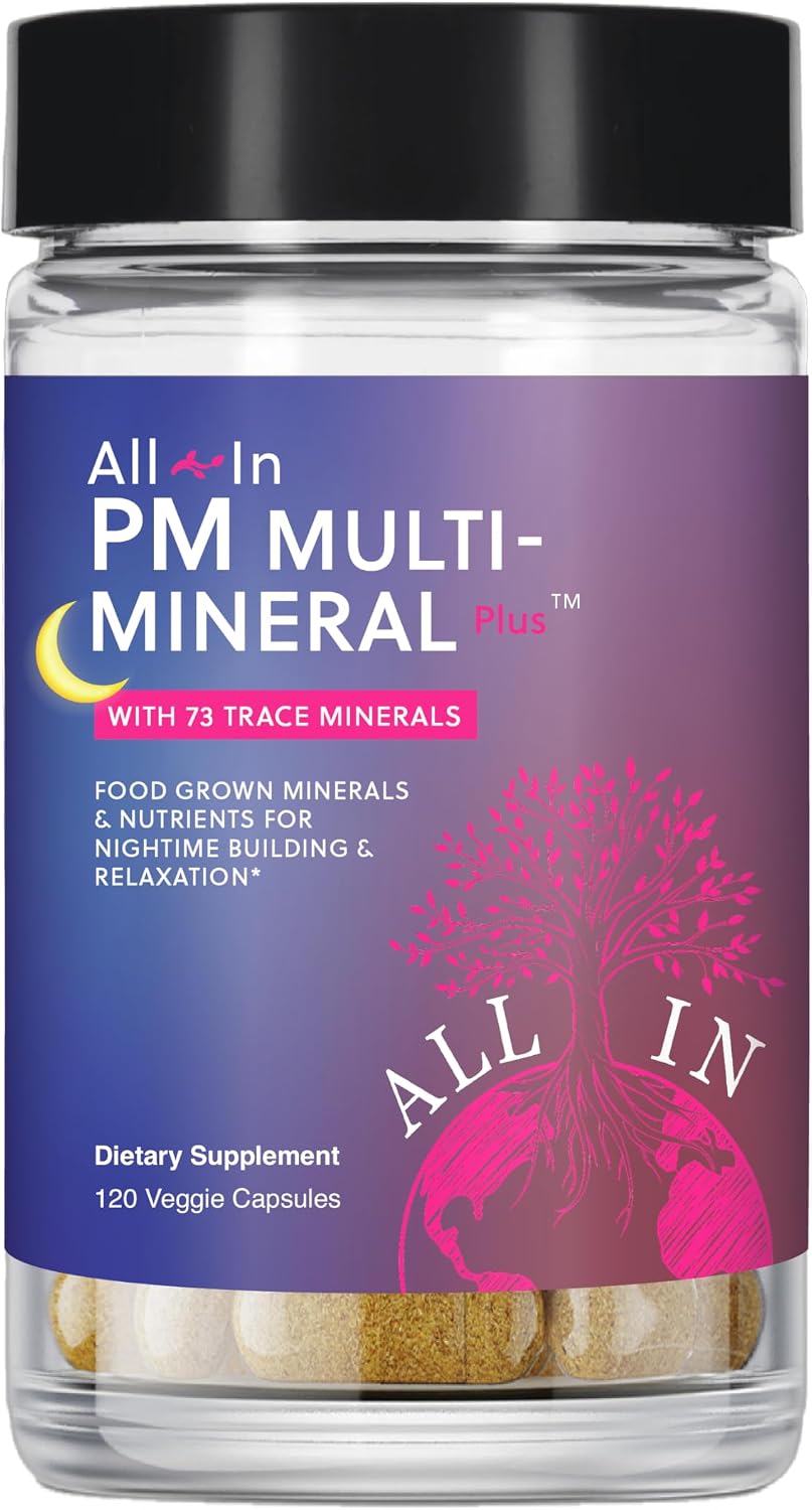 All In Nutritionals PM Multi-Mineral+ - Minerales Integrales para la Noche, Vegano