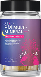 All In Nutritionals PM Multi-Mineral+ - Minerales Integrales para la Noche, Vegano