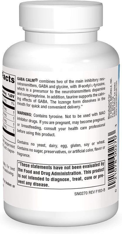 Source Naturals Serene Science GABA Calm – – Taurina: aminoácido presente de forma natural en el cerebro, el – Image 2