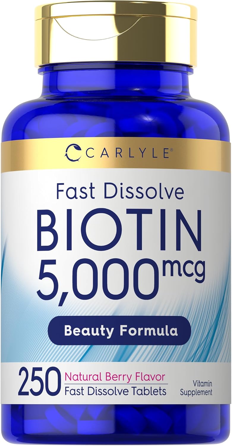Carlyle Biotina 5000mcg - 250 Comprimidos de Disolución Rápida