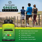 Sunergetic Premium USDA Organic Greens Superfood Tablets – 60 Comprimidos de Superalimentos Verdes Orgánicos