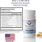 Relumins Advanced Skin Supplement Set - L-Glutathione Complex, Vitamin C and Antioxidants - Nourishing Formula for Healthy Skin - 30-Day Supply
