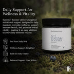 BioImmersion No 7 Systemic Booster – Mezcla Orgánica de Fitonutrientes, Probióticos y Micronutrientes – 150g en Polvo