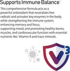 NANOWELL V3 IMMUNO Shield - Apoyo Inmunitario con Vitaminas C, D3, K y Zinc (360 Cápsulas Blandas)