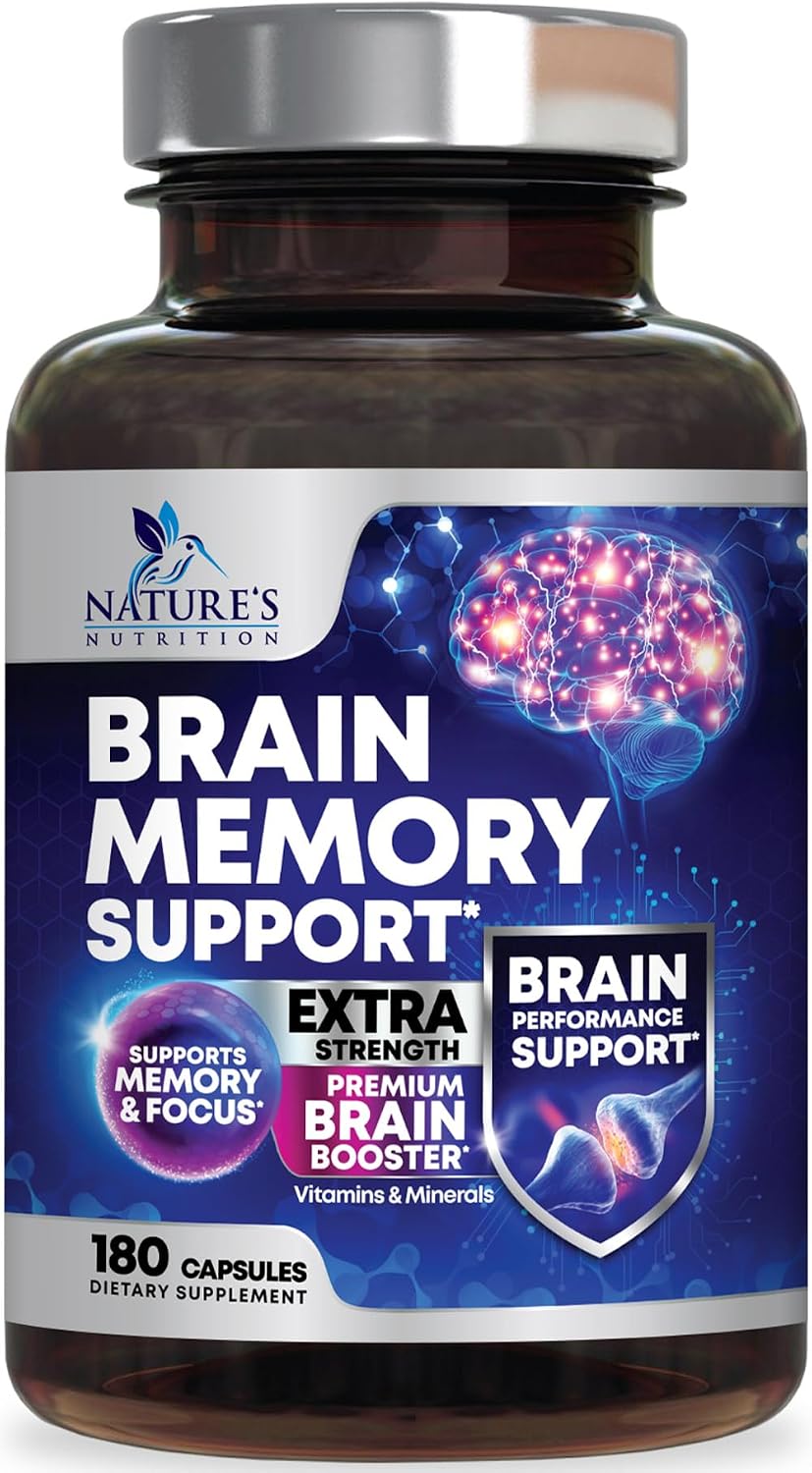 Suplemento de Memoria y Concentración - Nootrópico 3X con Bacopa, Fosfatidilserina y DMAE - 120 Cápsulas