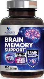 Suplemento de Memoria y Concentración - Nootrópico 3X con Bacopa, Fosfatidilserina y DMAE - 120 Cápsulas