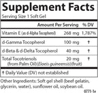 Carlson - E-Gems Elite, 400 UI (268 mg) Vitamina E con Tocoferoles y Tocotrienoles, 120 Perlas Blandas