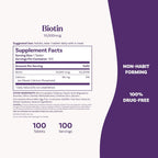 Natrol Beauty Biotin 10,000 mcg, 100 comprimidos