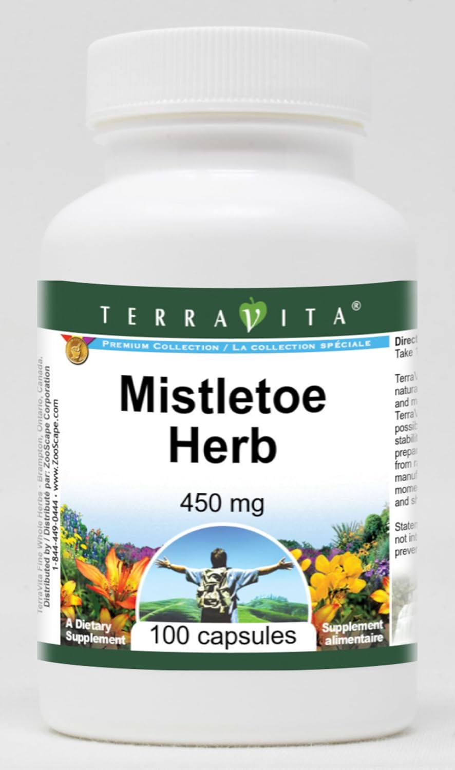 Terravita Muérdago Hierba - 450 mg (100 Cápsulas) - Pack de 3