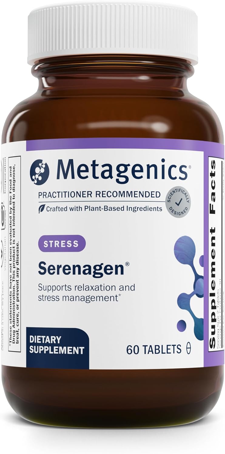 Metagenics Serenagen - 60 Comprimidos - Suplemento Herbal para el Estrés