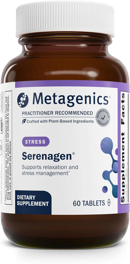 Metagenics Serenagen - 60 Comprimidos - – Apoyar la calma y la relajación: Puede contribuir a reducir la sensación – Image 1
