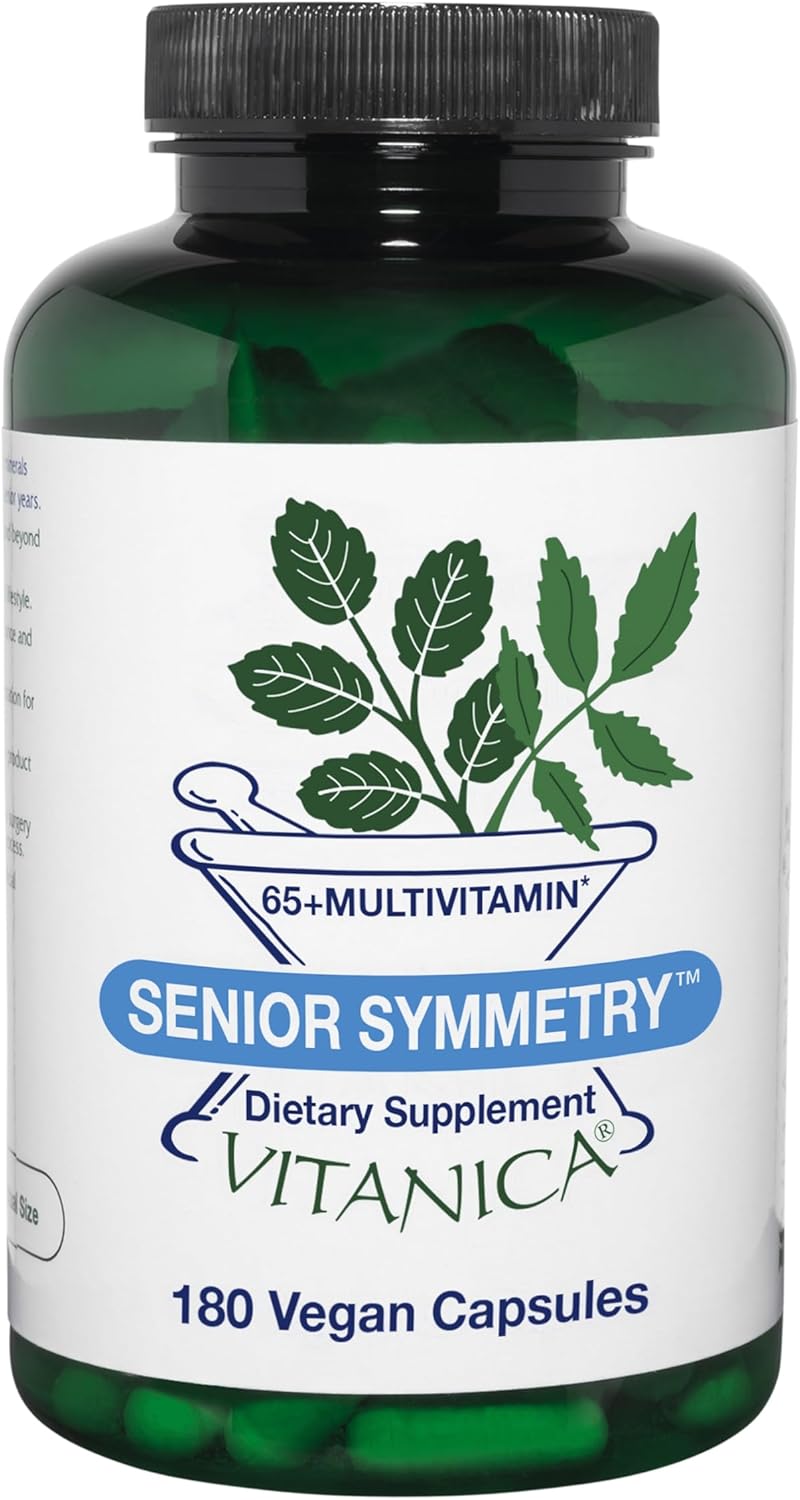 Vitanica, Senior Symmetry, Multivitamin for 65+ Women, Vegan, 180 Capsules