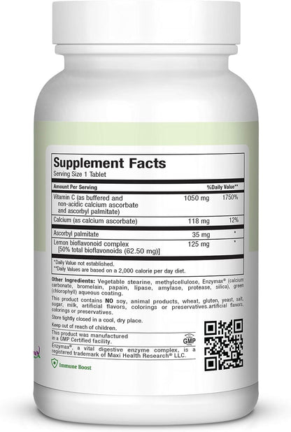 Maxi Health Vitamina C 1050mg – Complejo C – La protección de las células frente al daño oxidativo. – Image 2