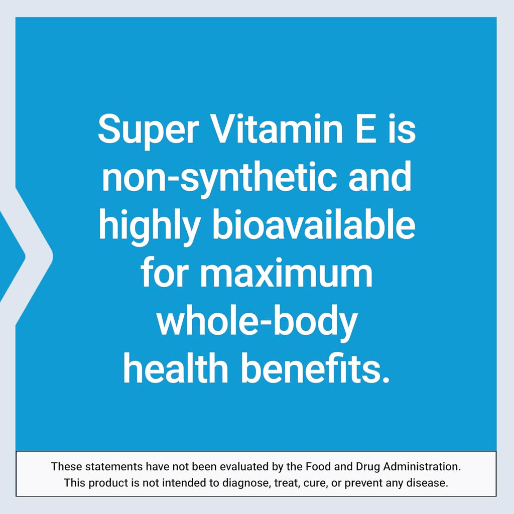 Life Extension Super Vitamin E, 268 mg (400 IU), Natural Vitamin E, Gluten-Free, Non-GMO, 90 Softgels