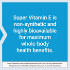 Life Extension Super Vitamin E, 268 mg (400 IU), Natural Vitamin E, Gluten-Free, Non-GMO, 90 Softgels