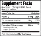 EZC Pak On The Go - Equinácea, Vitamina C y Zinc para las Defensas