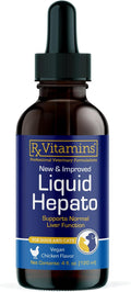 Rx Vitamins Liquid Hepato - Suplemento Líquido para el Hígado con Cardo Mariano y Vitaminas B - Sabor a Pollo (118 ml)