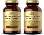 Solgar Choline/Inositol 500 mg/500 mg, 100 Cápsulas Vegetales (Pack de 2)
