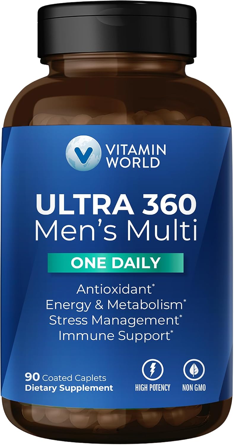 Vitamin World Ultra 360 Multivitamínico para Hombres One Daily, 90 Comprimidos